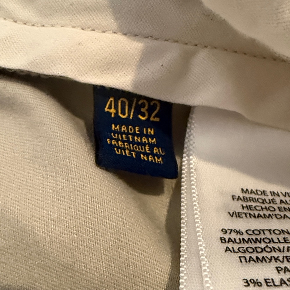 MENS POLO LIGHT KHAKI PANT - Picture 3 of 4